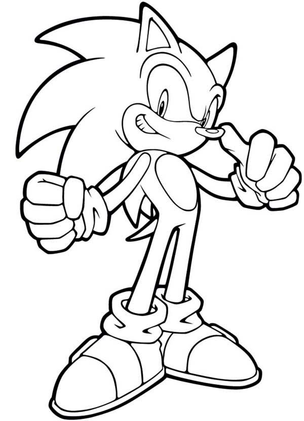 Super Sonic Coloring Pages Free Printable 70