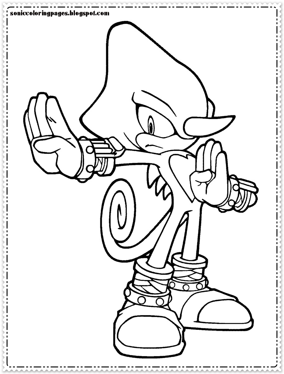 Super Sonic Coloring Pages Free Printable 76