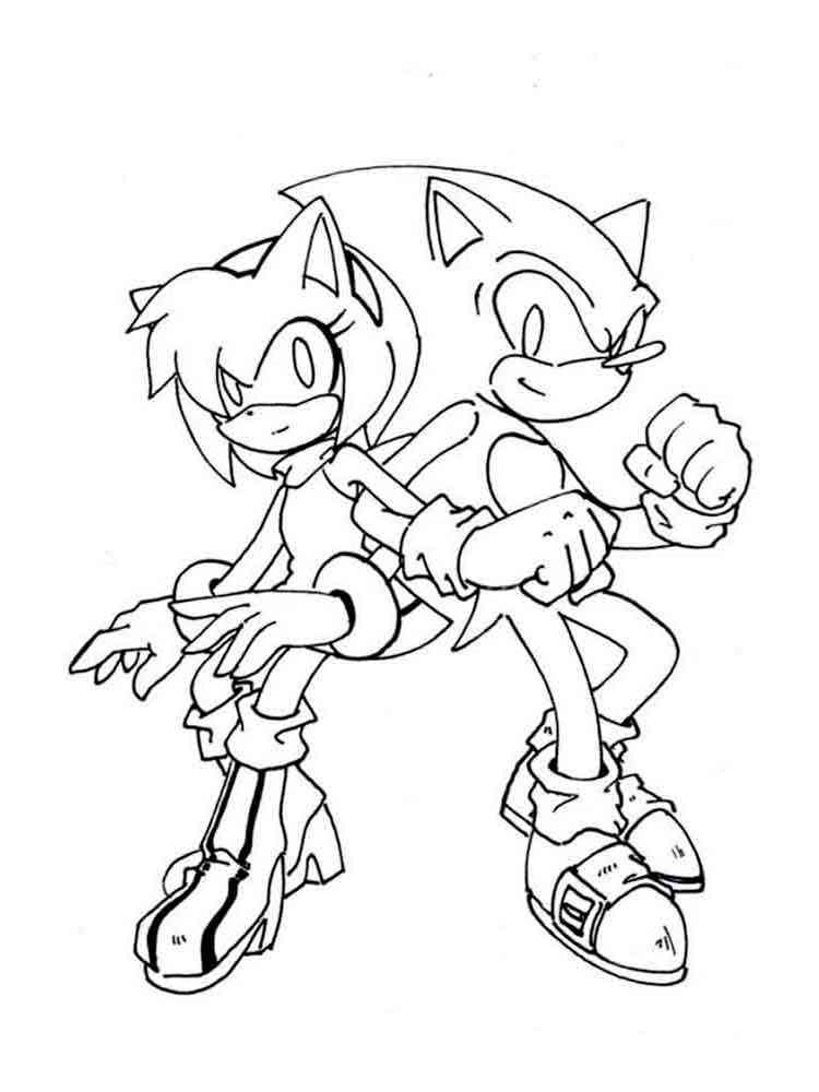 Super Sonic Coloring Pages Free Printable 80