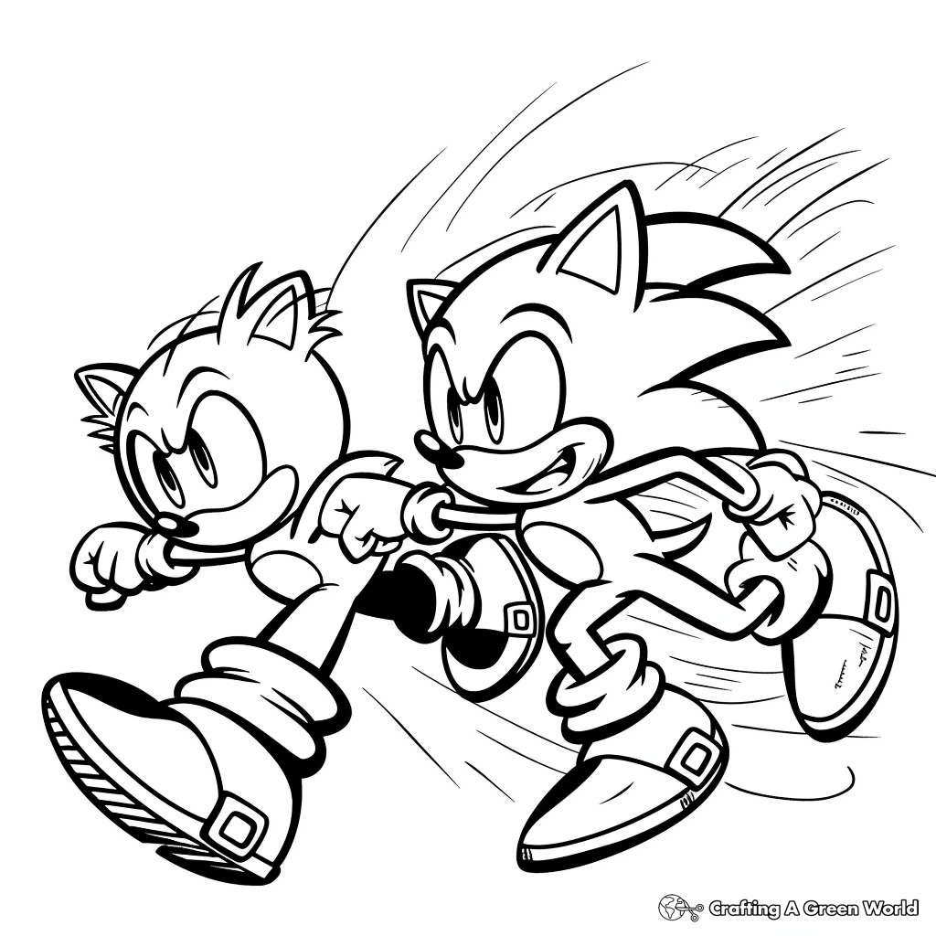 Super Sonic Coloring Pages Free Printable 81