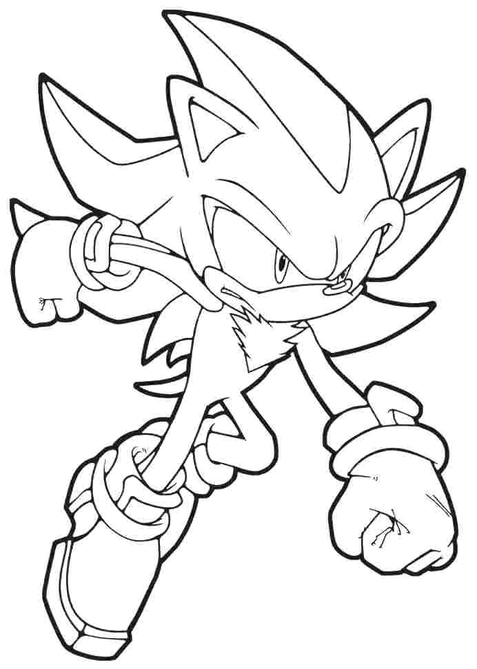 Super Sonic Coloring Pages Free Printable 91