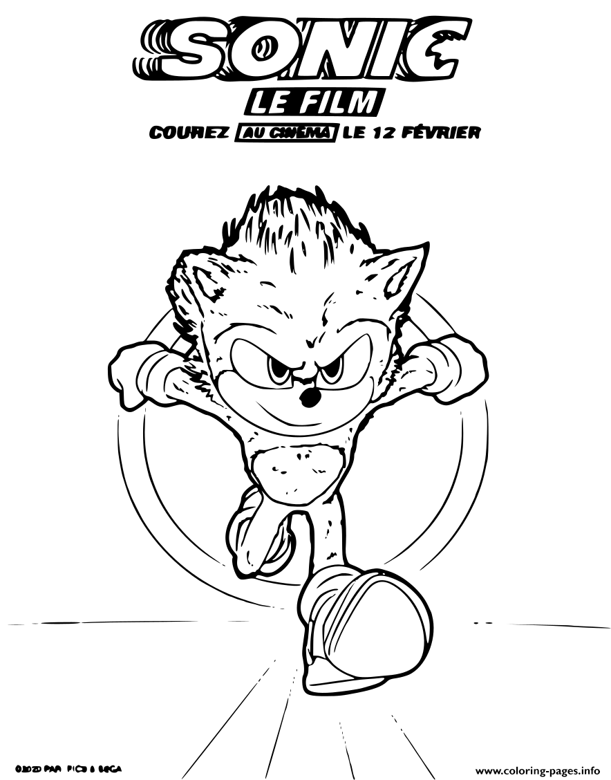 Super Sonic Coloring Pages Free Printable 92