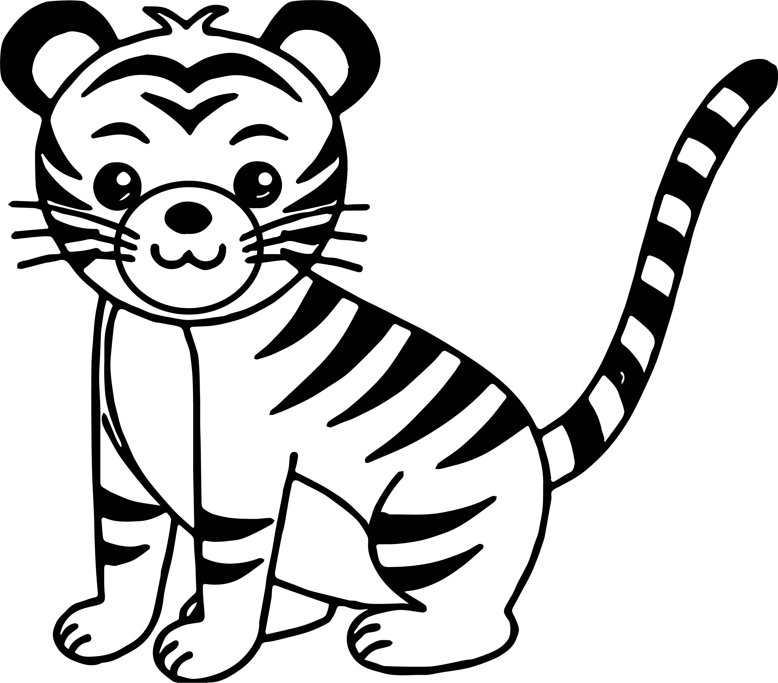 Tiger Coloring Pages Free Printable 1