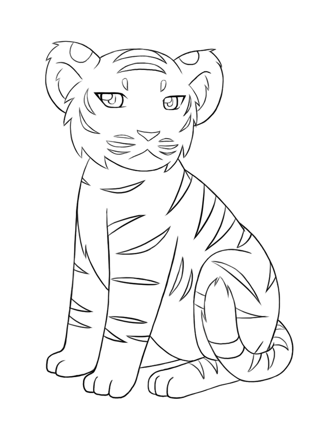 Tiger Coloring Pages Free Printable 133