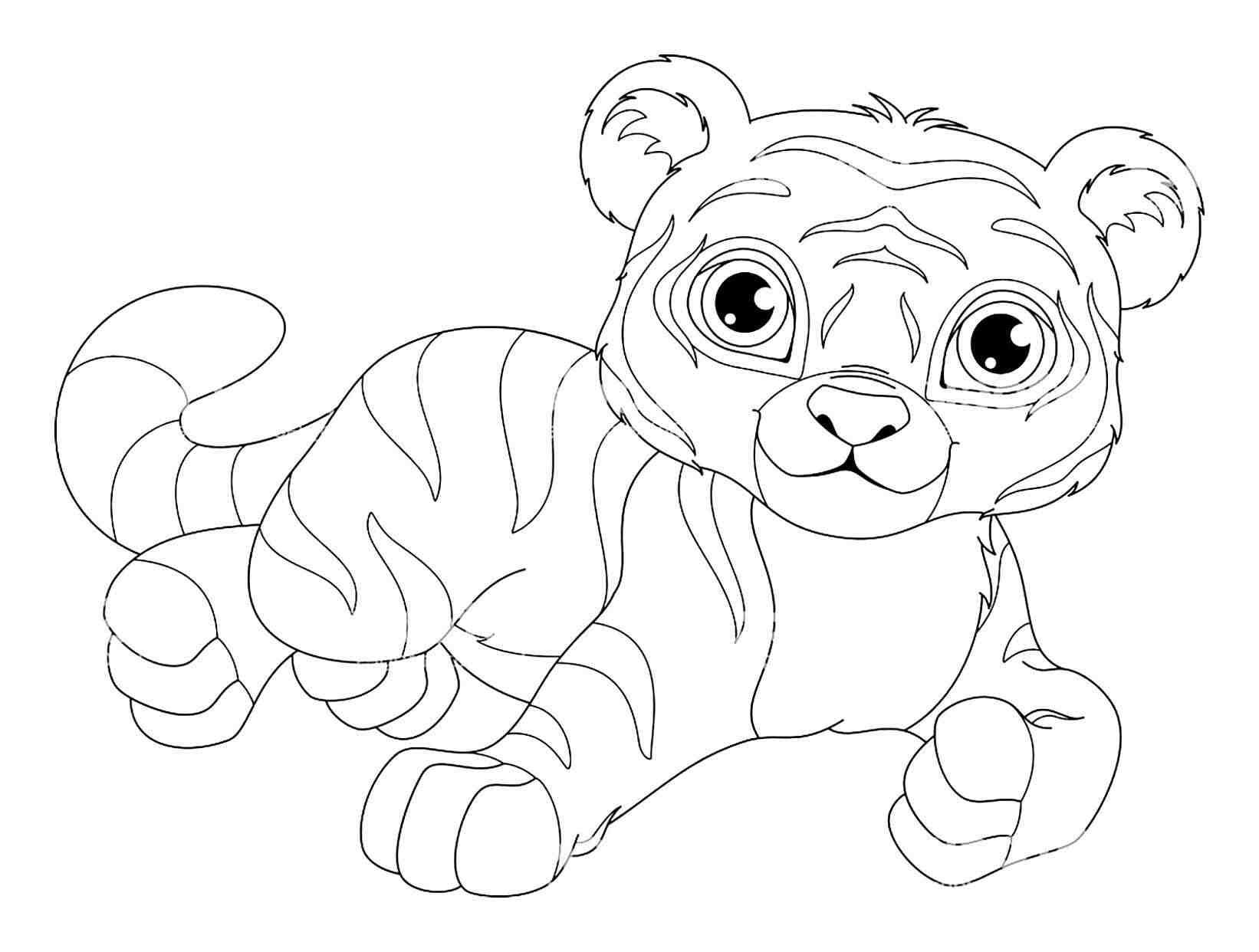 Tiger Coloring Pages Free Printable 30