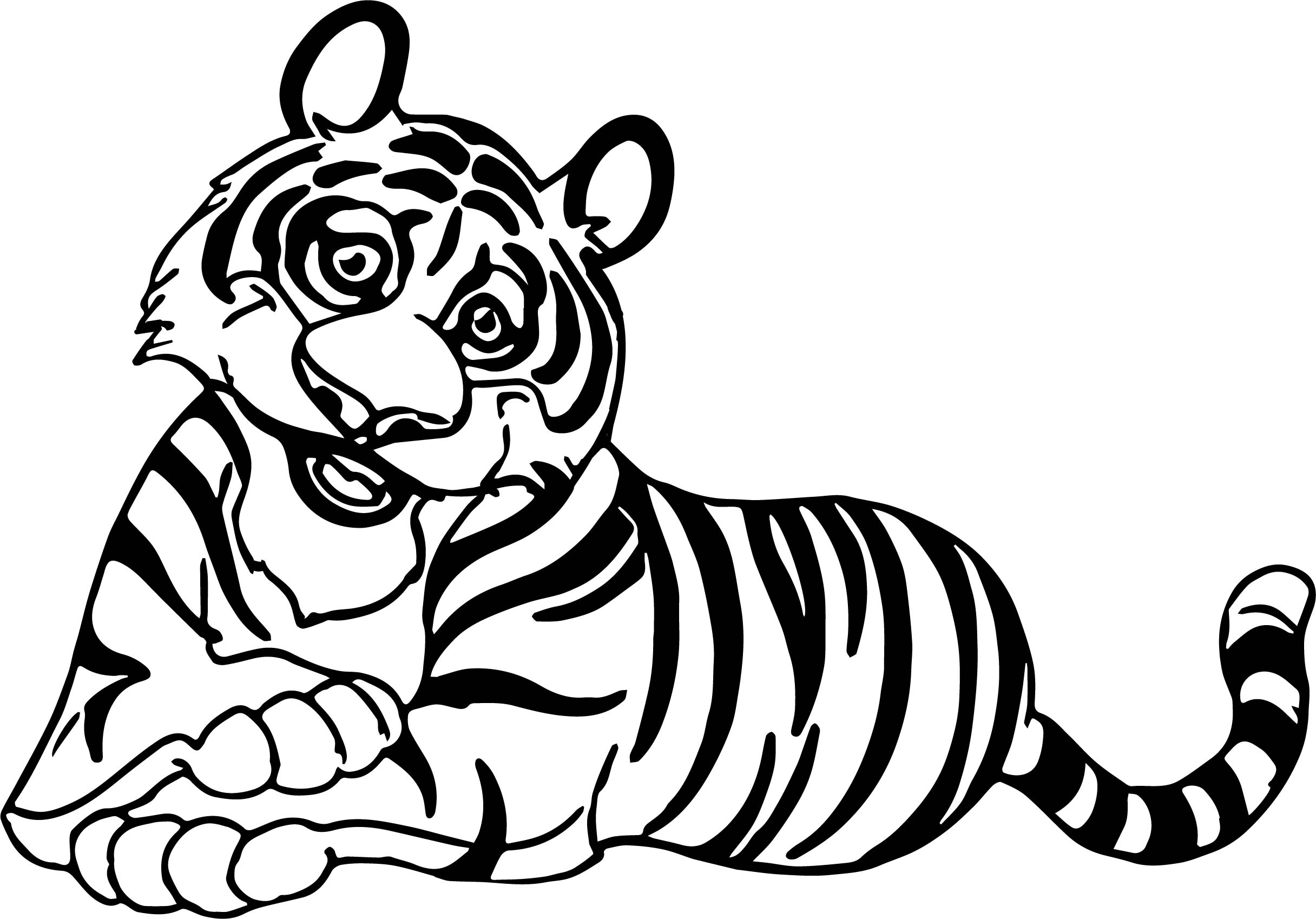 Tiger Coloring Pages Free Printable 37