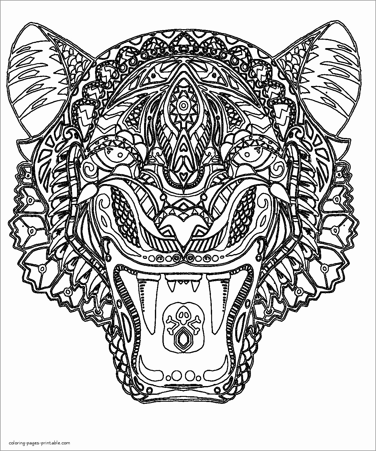 Tiger Coloring Pages Free Printable 61