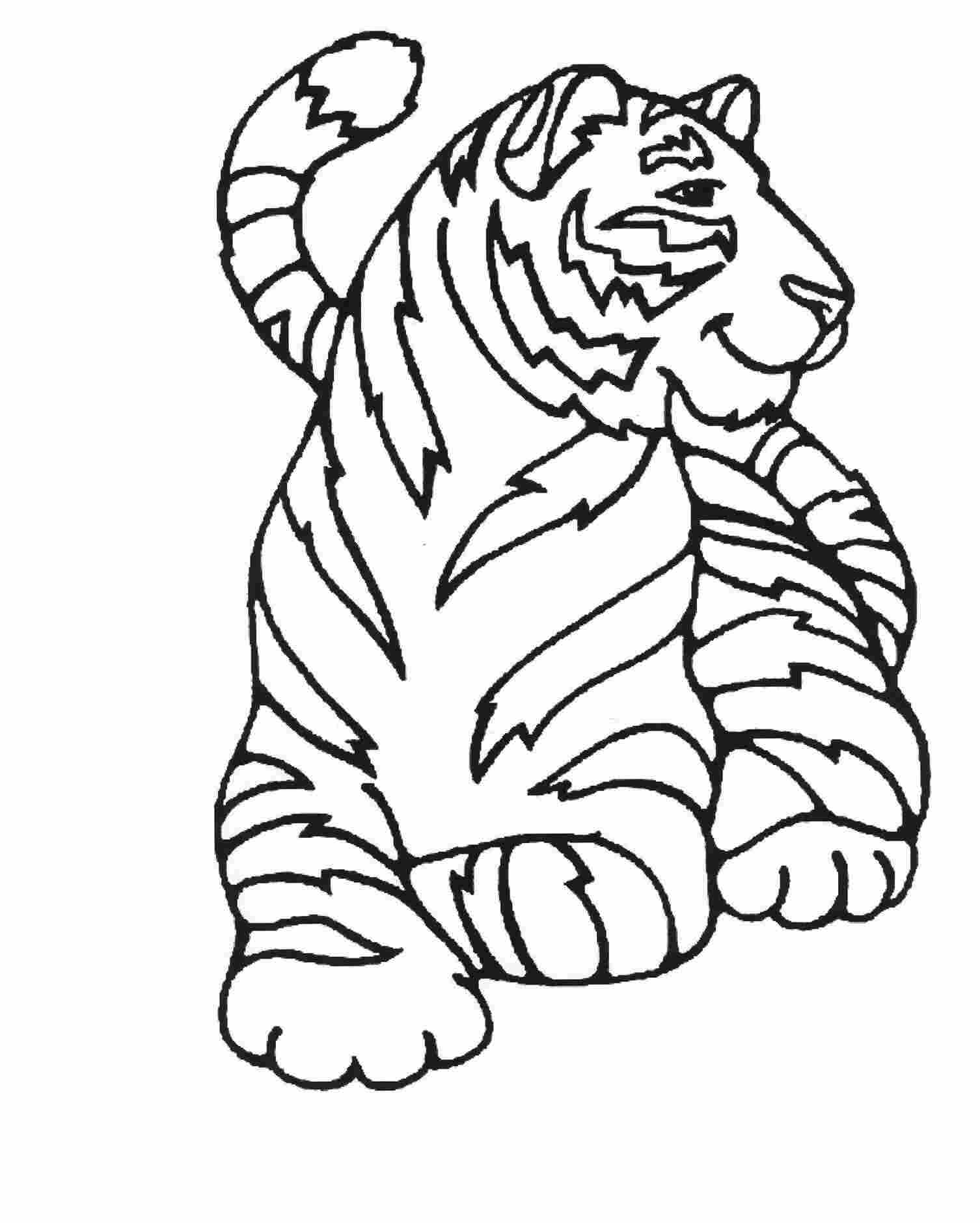 Tiger Coloring Pages Free Printable 7