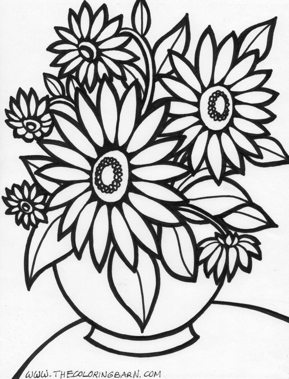 100+ Flower Coloring Pages for Adults 36