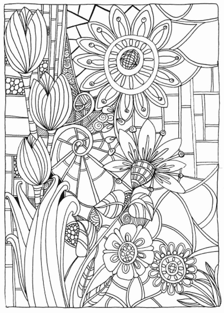 100+ Flower Coloring Pages for Adults 57