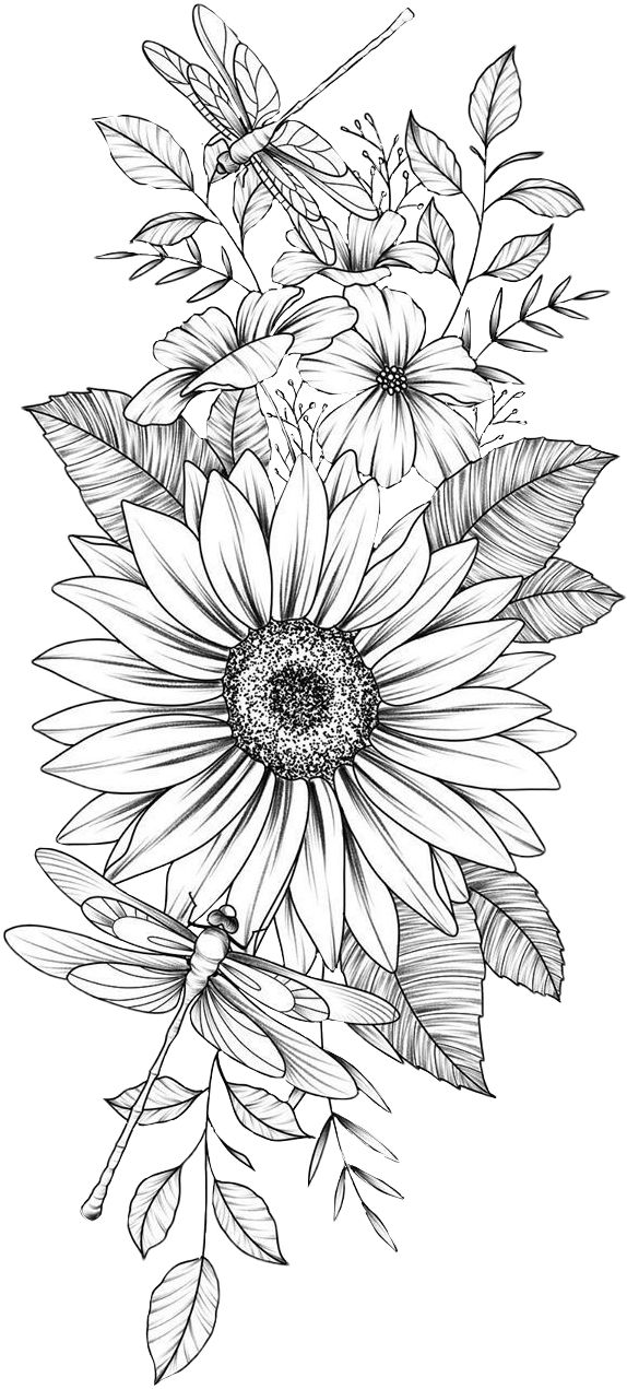 100+ Flower Coloring Pages for Adults 79