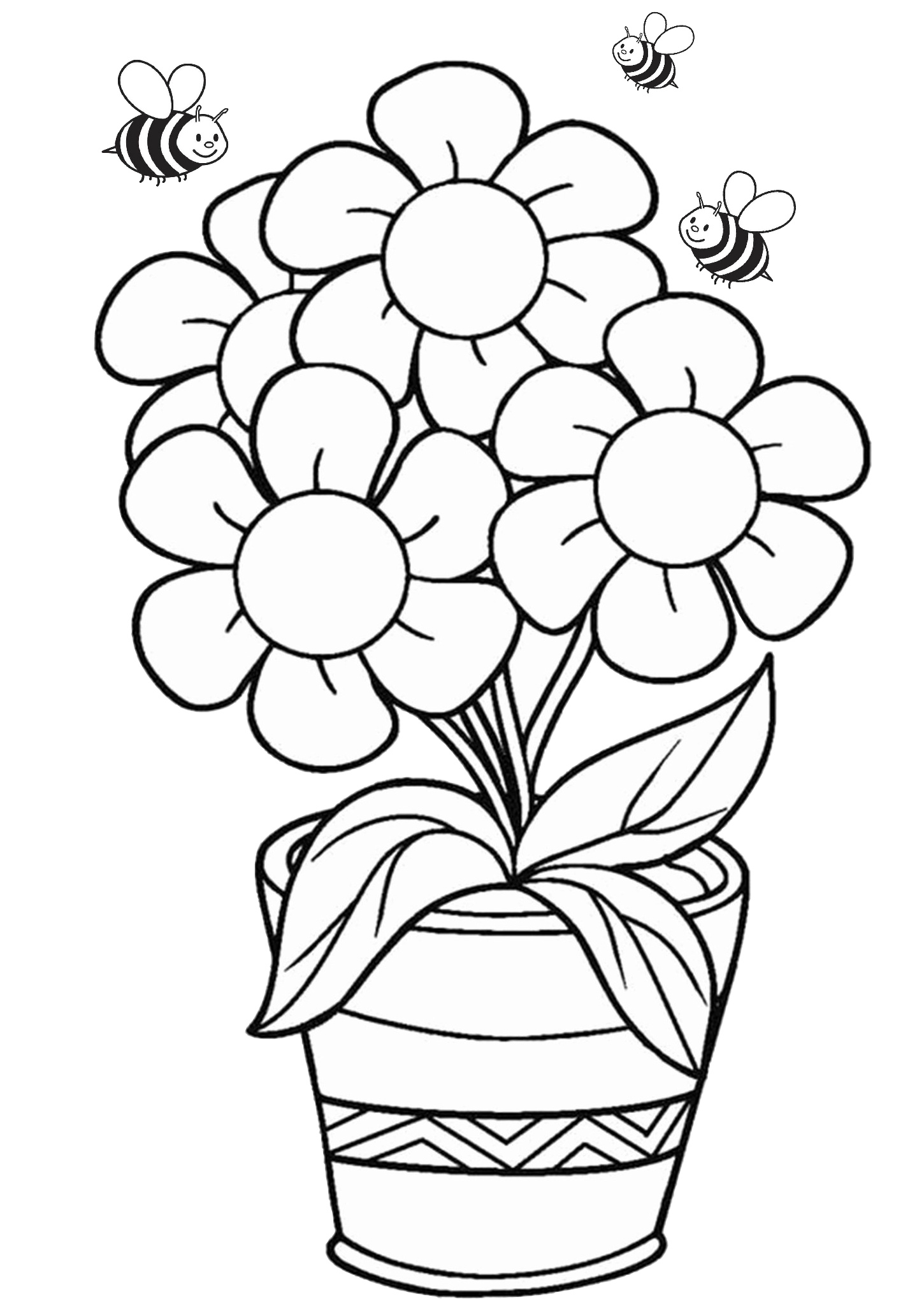 100+ Flower Coloring Pages for Adults 97