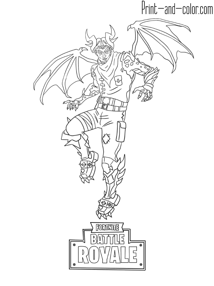 100+ Fortnite Coloring Pages for Gamers 110