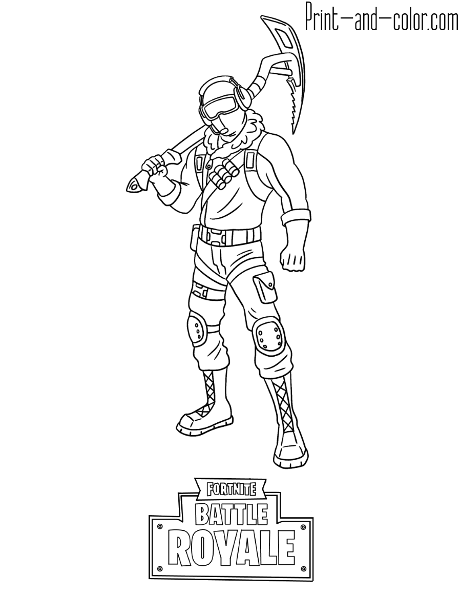 100+ Fortnite Coloring Pages for Gamers 113