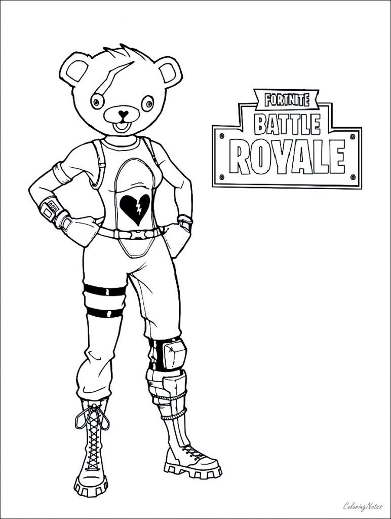 100+ Fortnite Coloring Pages for Gamers 125