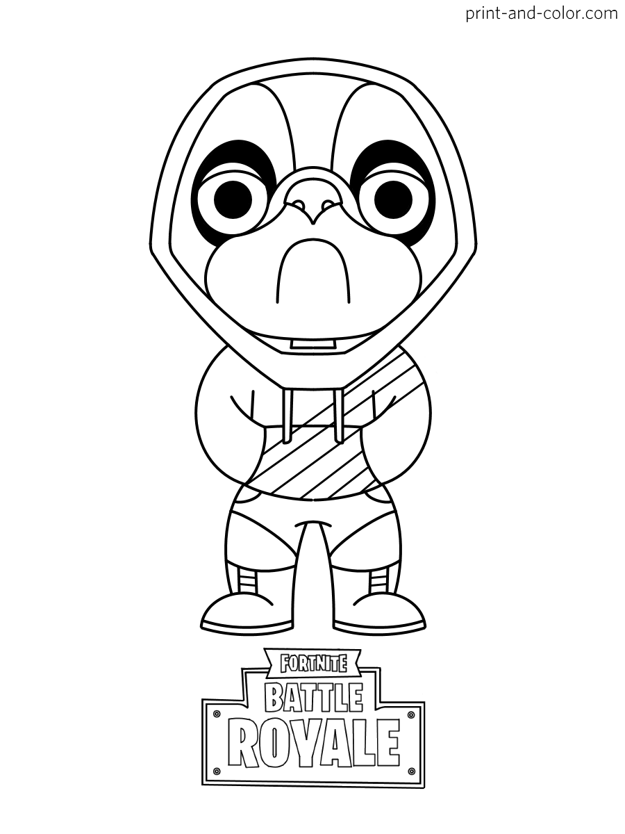 100+ Fortnite Coloring Pages for Gamers 13