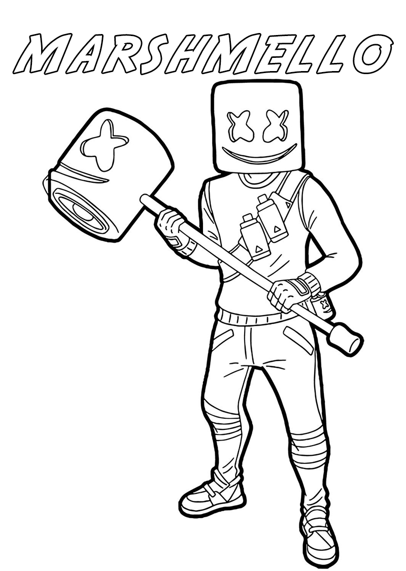 100+ Fortnite Coloring Pages for Gamers 138