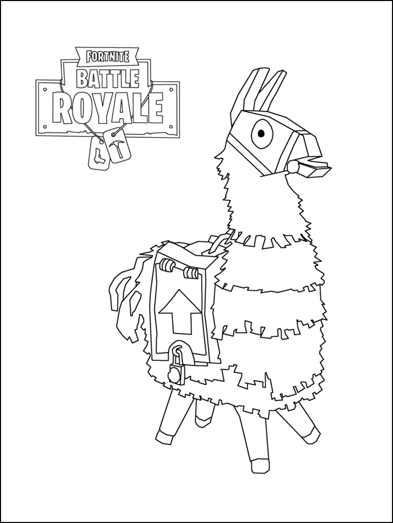 100+ Fortnite Coloring Pages for Gamers 174