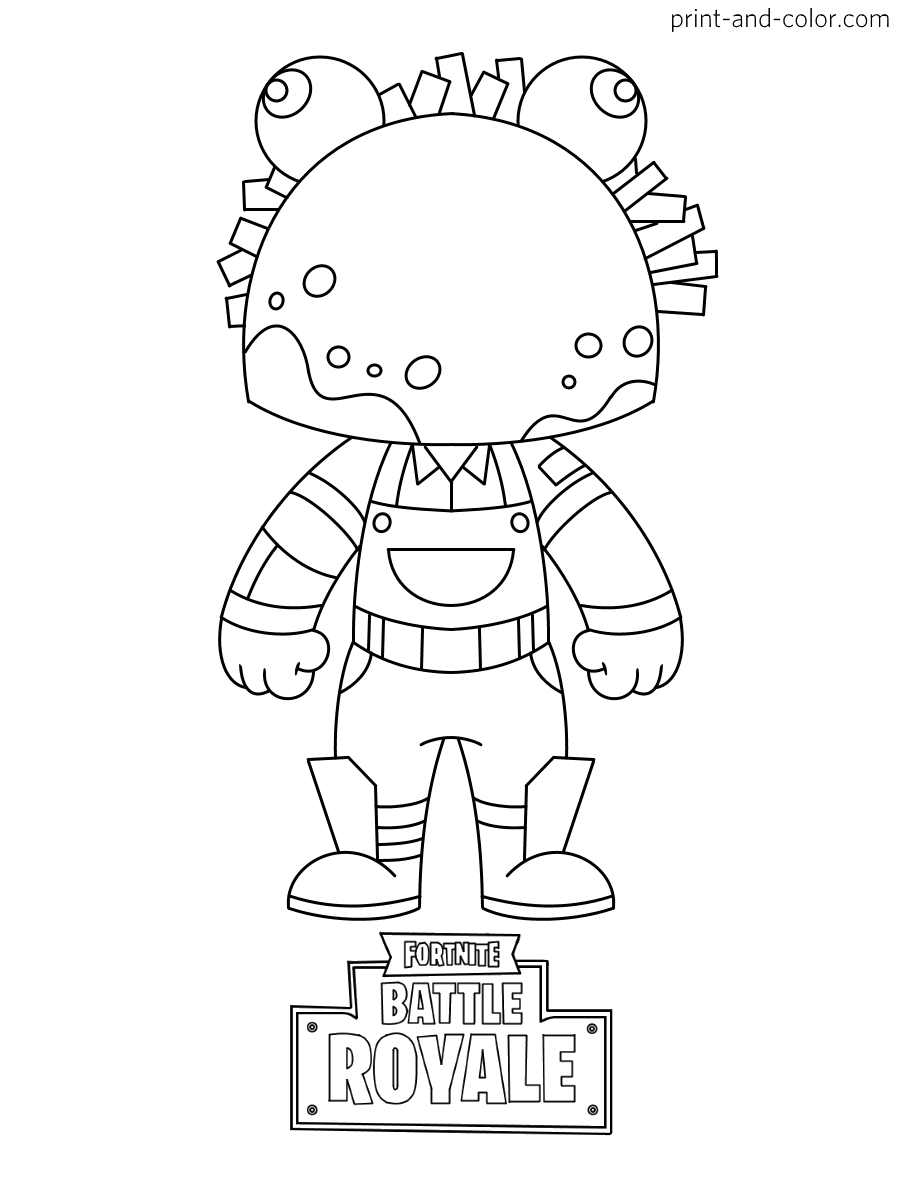 100+ Fortnite Coloring Pages for Gamers 180