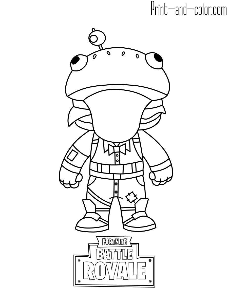 100+ Fortnite Coloring Pages for Gamers 31