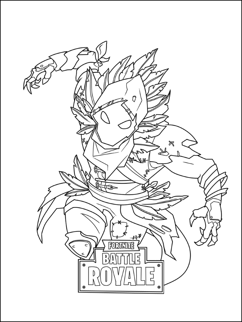 100+ Fortnite Coloring Pages for Gamers 32