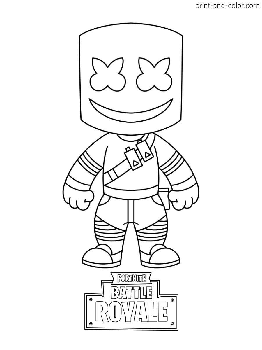 100+ Fortnite Coloring Pages for Gamers 4