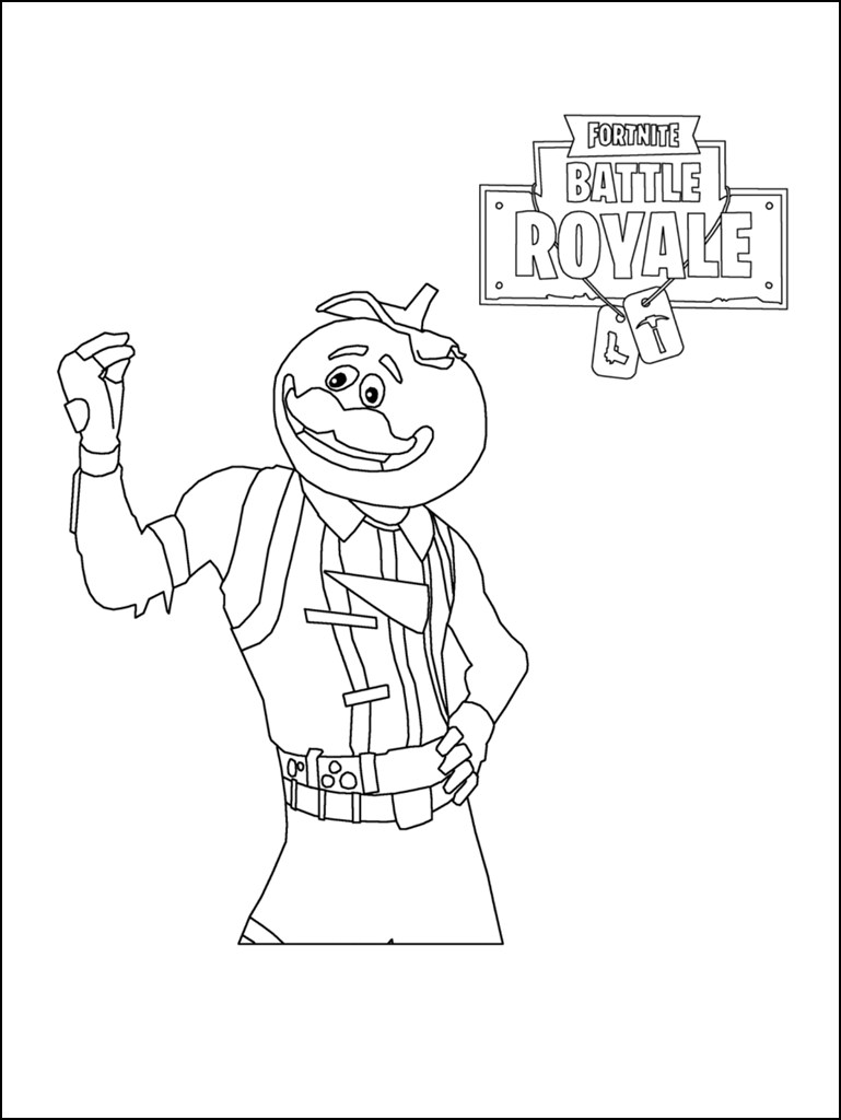 100+ Fortnite Coloring Pages for Gamers 41