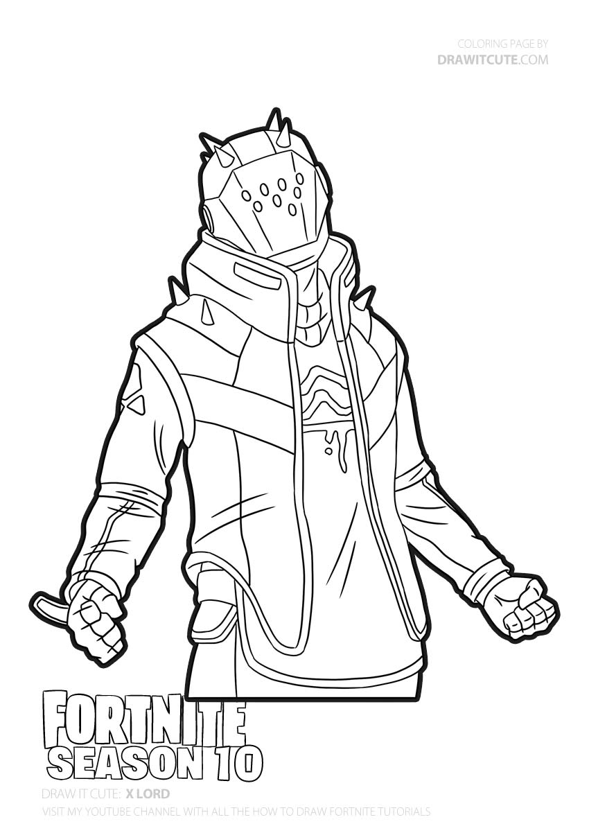 100+ Fortnite Coloring Pages for Gamers 45