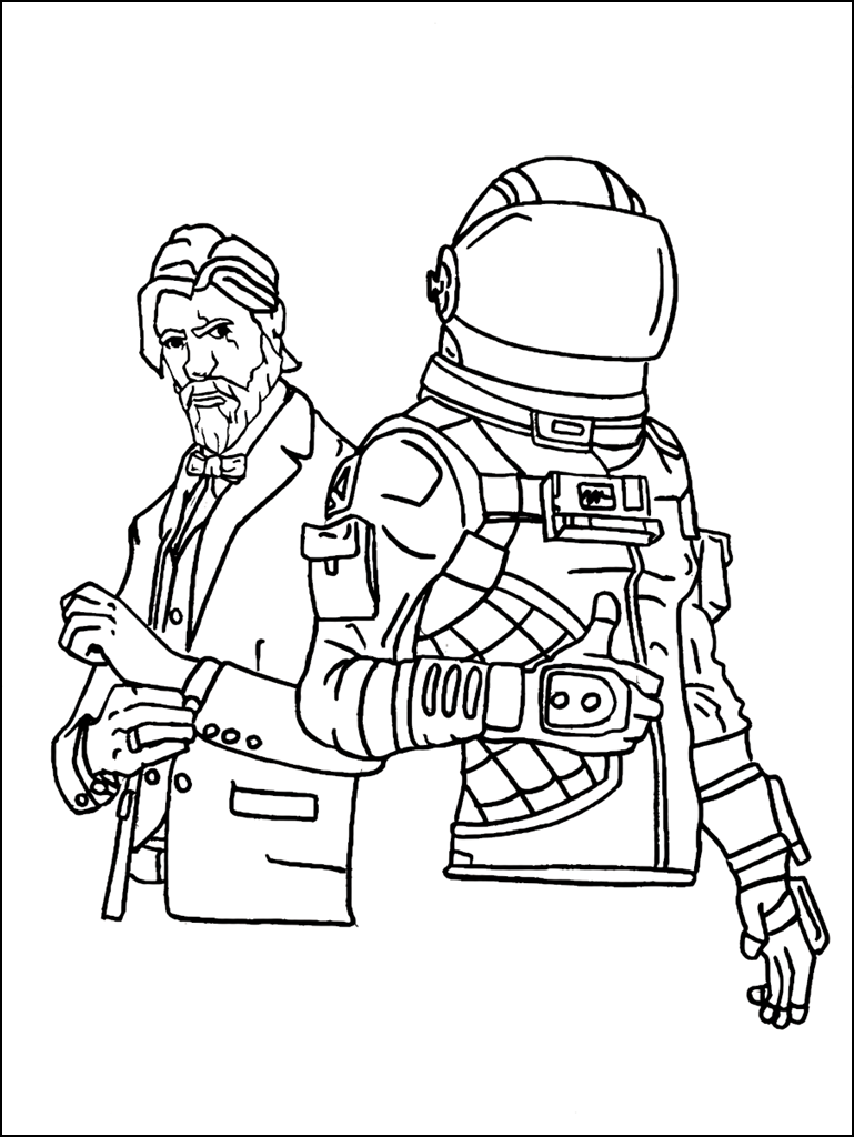 100+ Fortnite Coloring Pages for Gamers 48