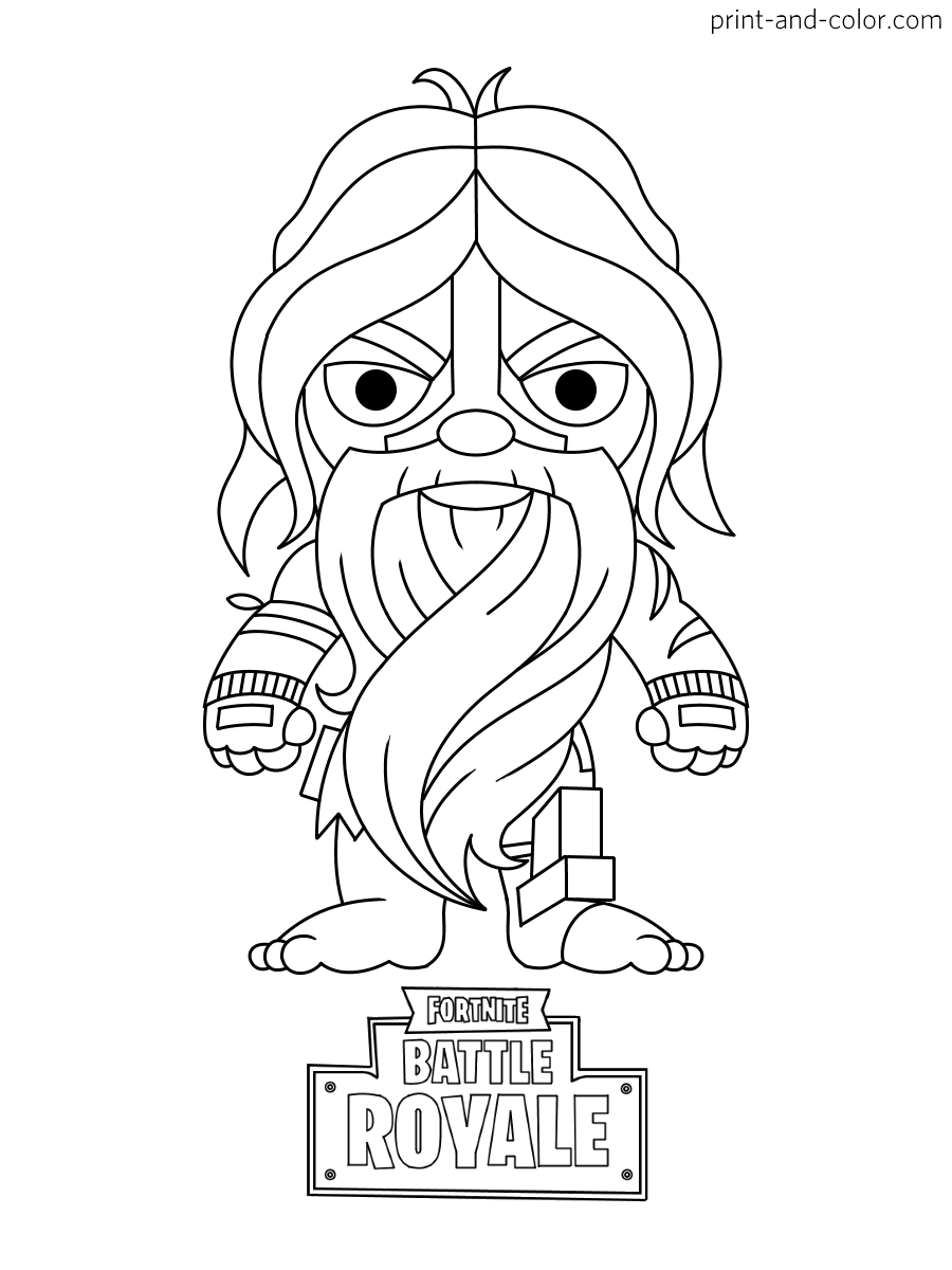 100+ Fortnite Coloring Pages for Gamers 50