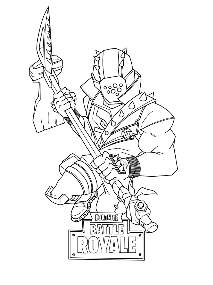 100+ Fortnite Coloring Pages for Gamers 56