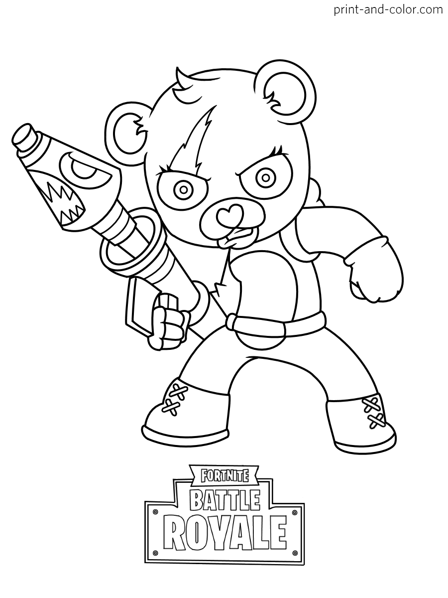 100+ Fortnite Coloring Pages for Gamers 58