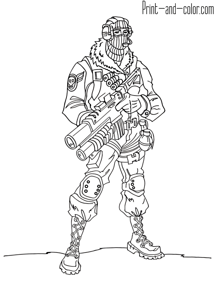 100+ Fortnite Coloring Pages for Gamers 8