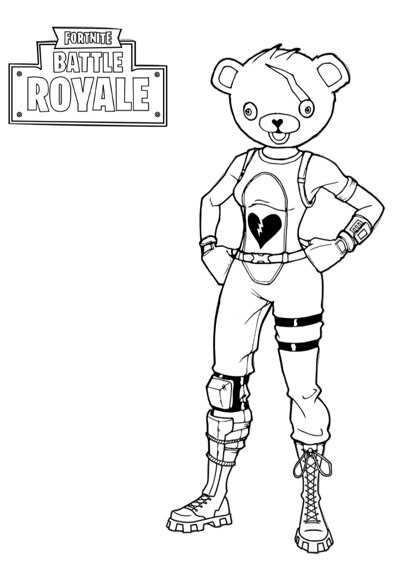 100+ Fortnite Coloring Pages for Gamers 85