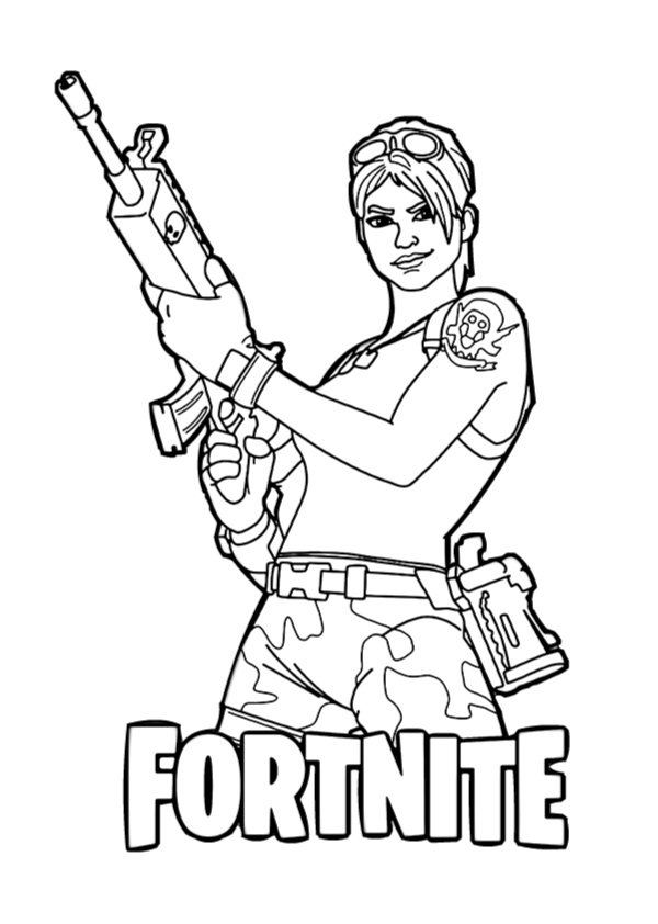 100+ Fortnite Coloring Pages for Gamers 86