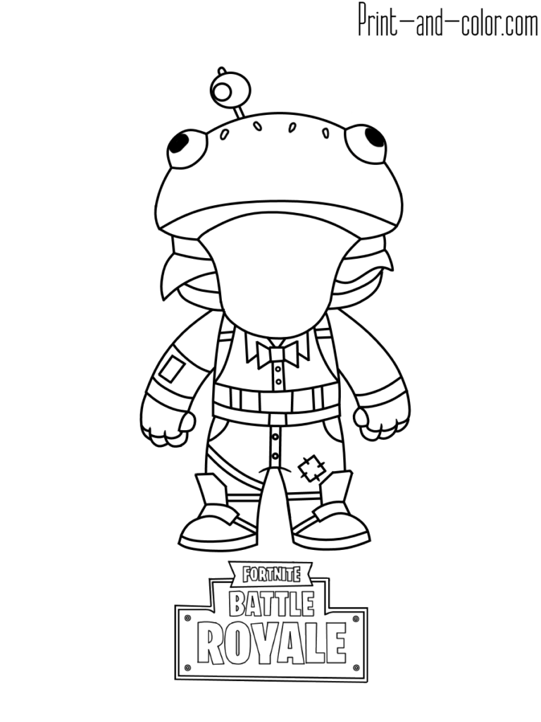 100+ Fortnite Coloring Pages for Gamers 89