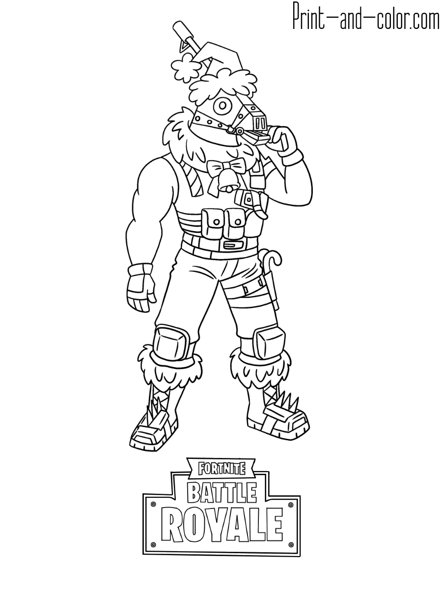 100+ Fortnite Coloring Pages for Gamers 95