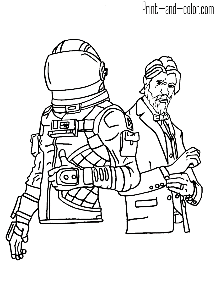 100+ Fortnite Coloring Pages for Gamers 96