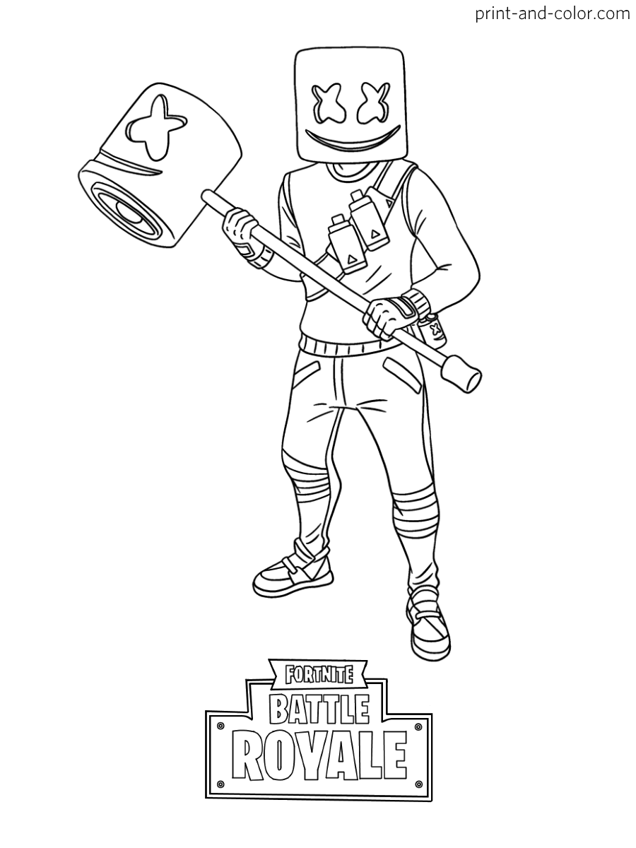 100+ Fortnite Coloring Pages for Gamers 97