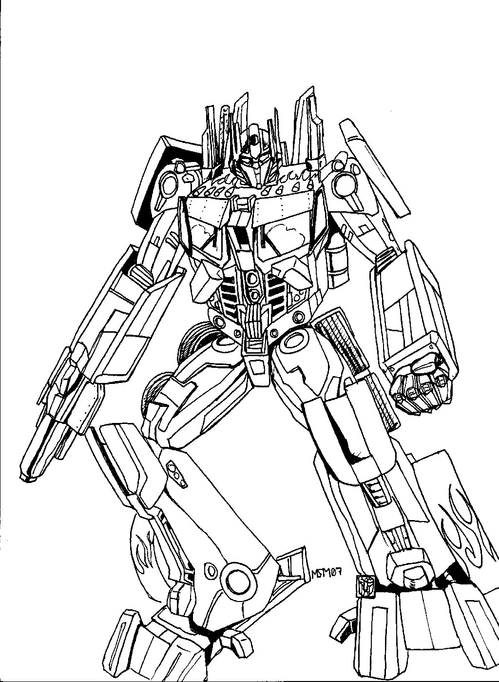 100+ Transformers Coloring Pages 1