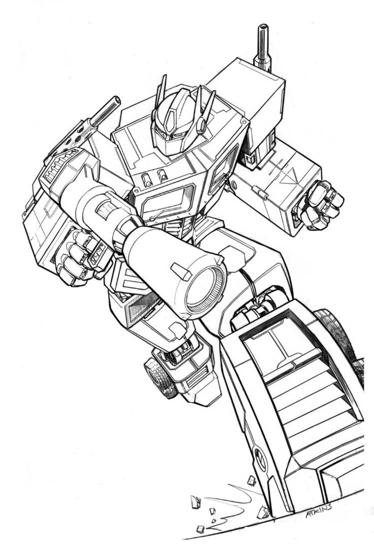 100+ Transformers Coloring Pages 12