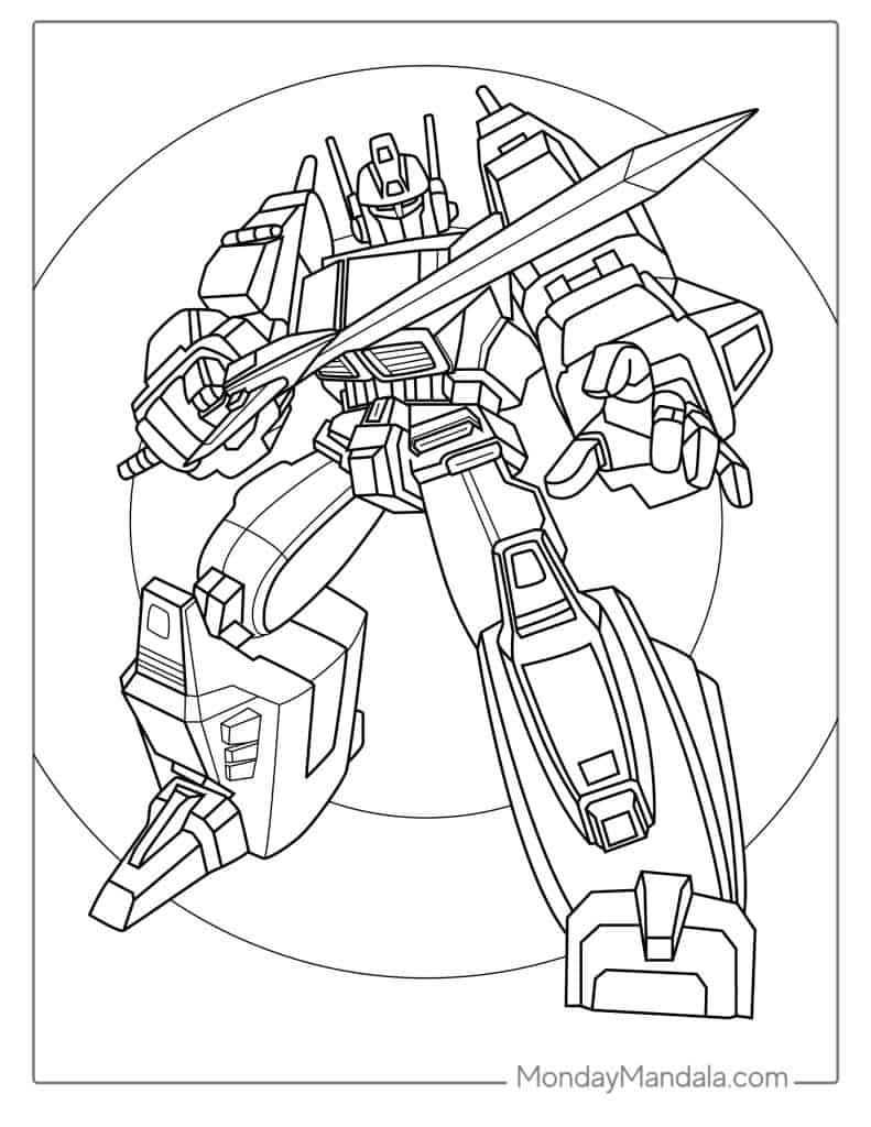 100+ Transformers Coloring Pages 55