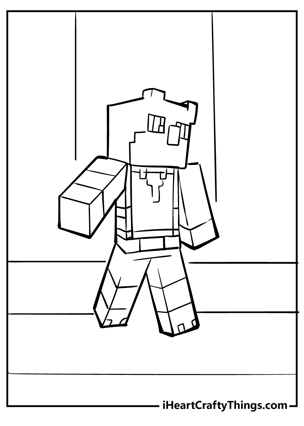 150+ Minecraft Coloring Pages 102