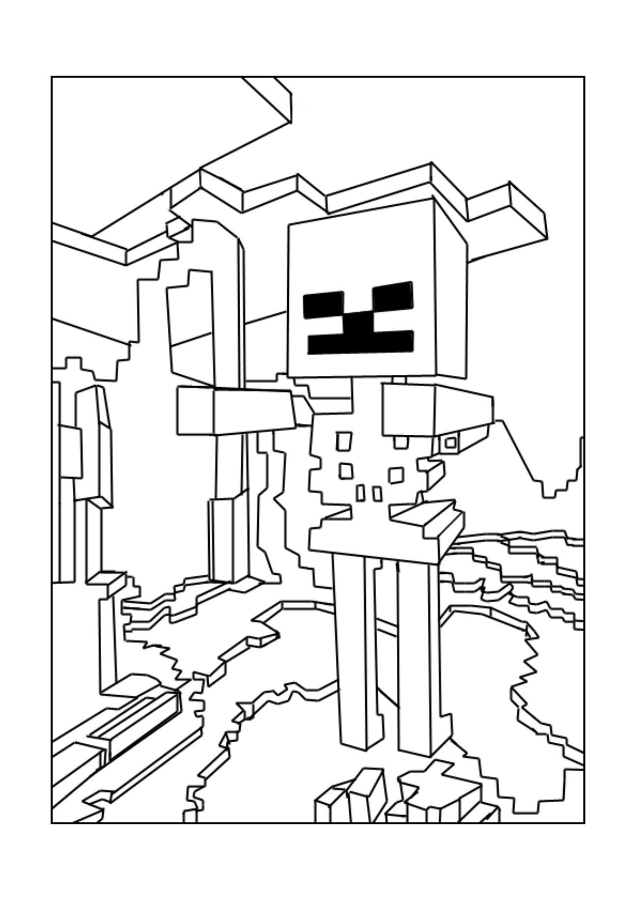 150+ Minecraft Coloring Pages 106