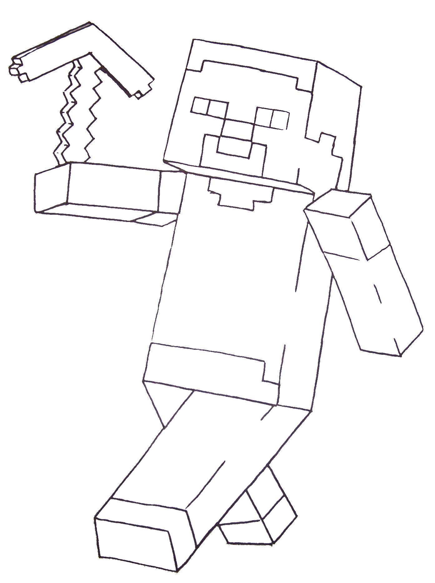 150+ Minecraft Coloring Pages 107