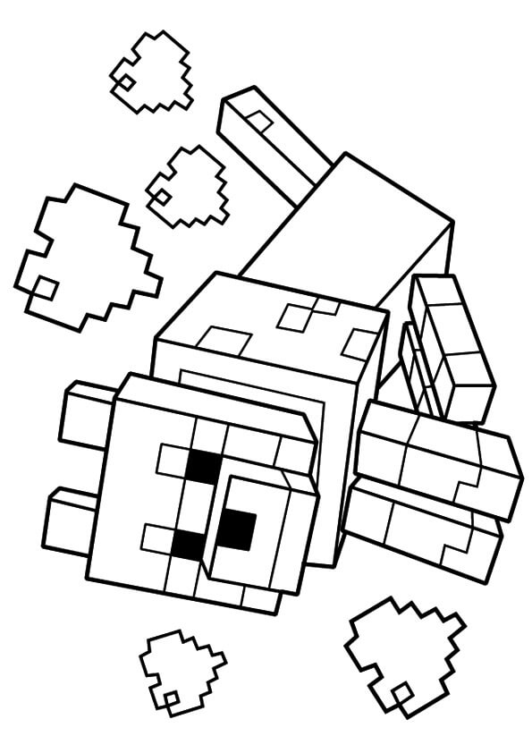 150+ Minecraft Coloring Pages 108