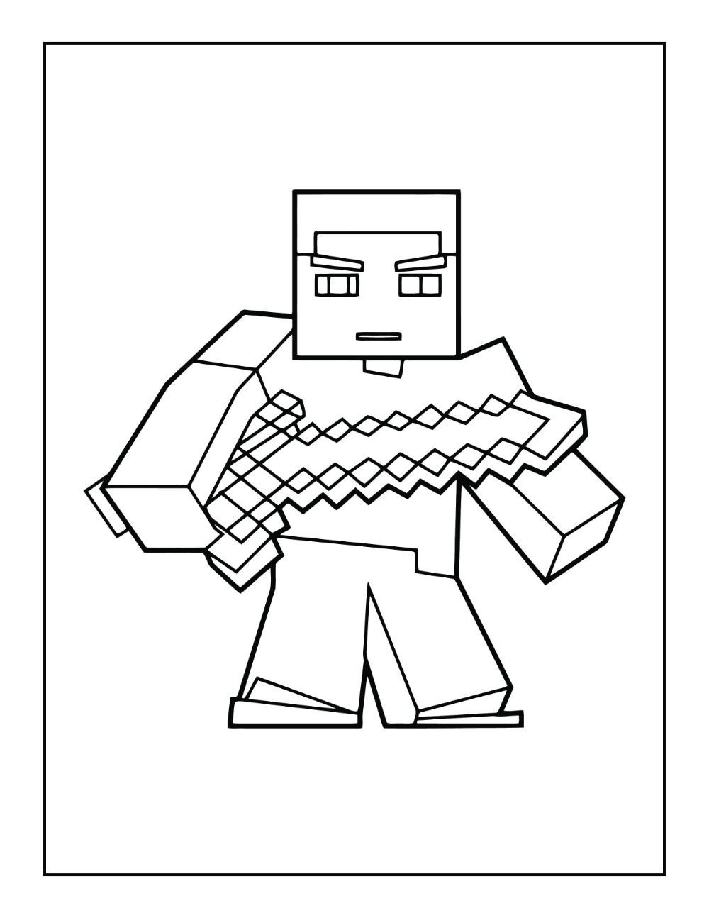 150+ Minecraft Coloring Pages 109