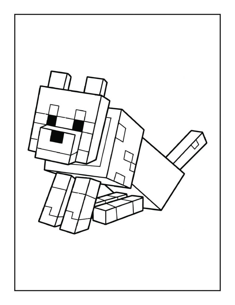 150+ Minecraft Coloring Pages 112