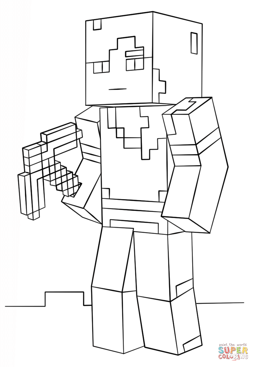 150+ Minecraft Coloring Pages 115