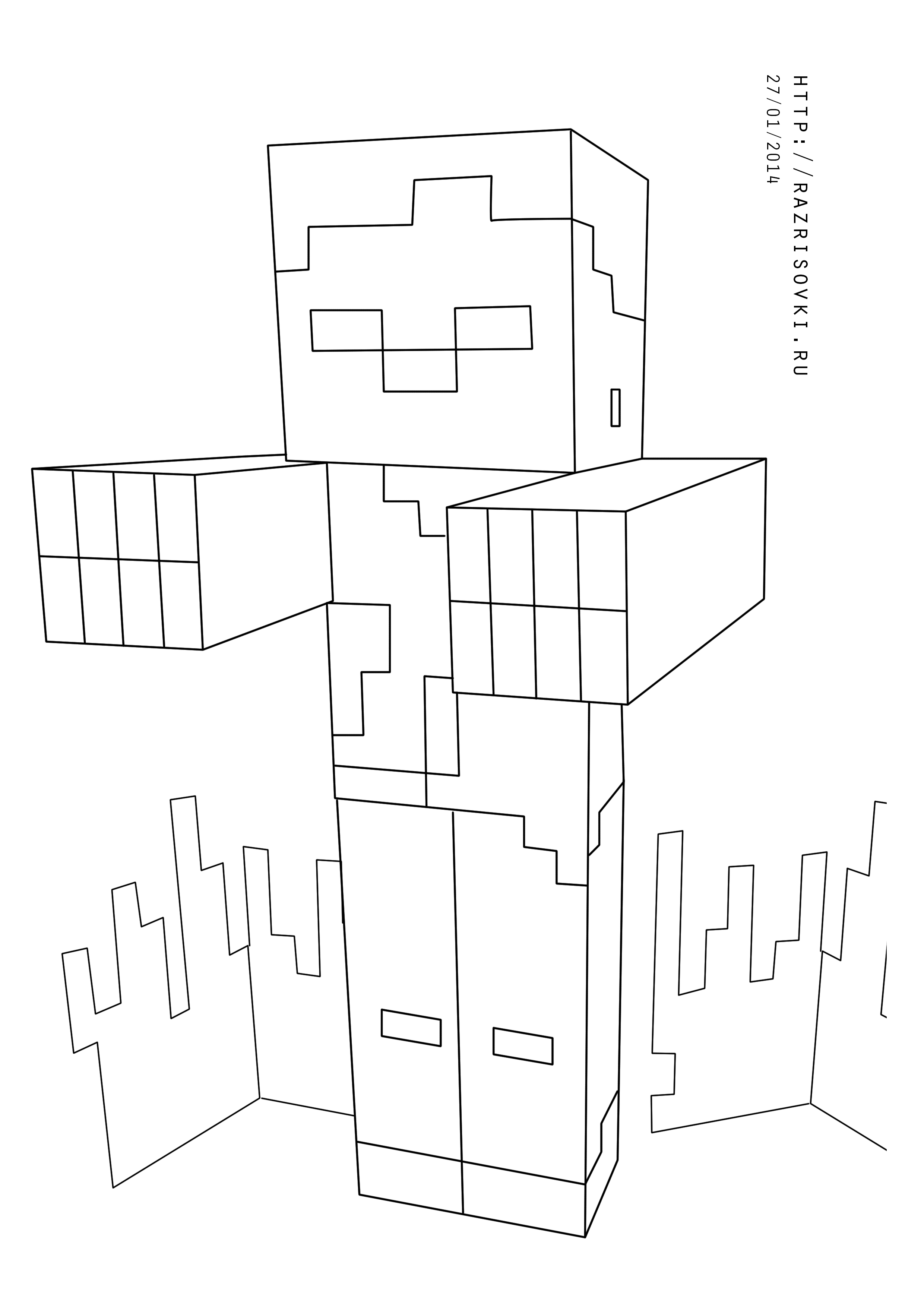 150+ Minecraft Coloring Pages 12